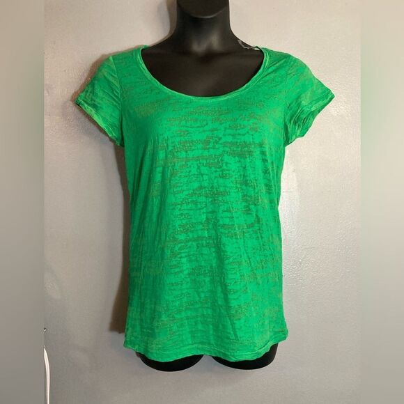 Splash green burnout tshirt - Picture 1 of 5